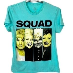 THE GOLDEN GIRLS | Women’s Turquoise “SQUAD” Shirt Size Small